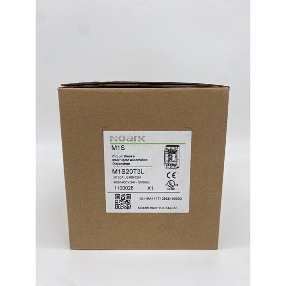 Noark 20A Molded Case Circuit Breaker, 3 Pole (Up to 600 VAC) | M1S20T3L - Picture 2 of 11